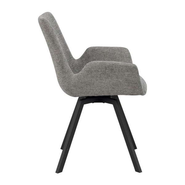 Szare tapicerowane fotele jadalniane zestaw 2 szt. Norwell – Rowico-image-4