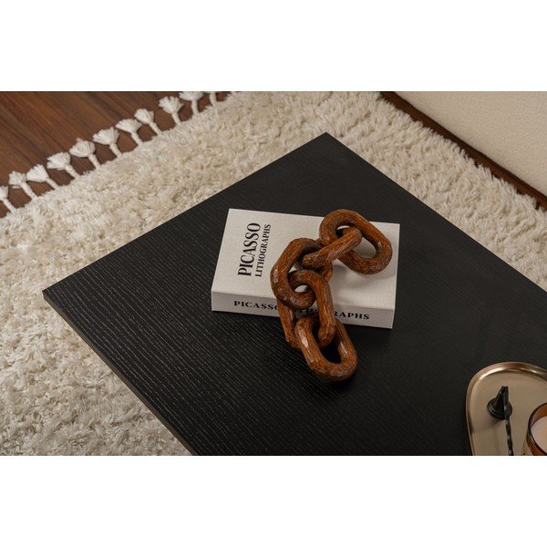 Czarny stolik z matowym wykończeniem 60x119 cm Sabin – Kalune Design-image-2