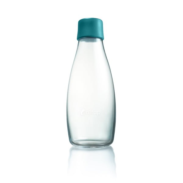 Turkusowa szklana butelka ReTap, 500 ml