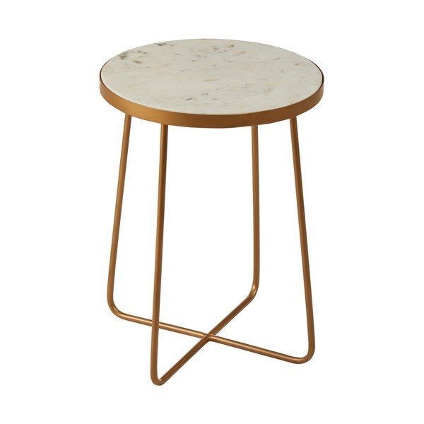 Okrągły stolik z marmurowym blatem ø 36 cm Shalimar – Premier Housewares