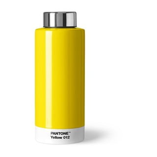 Żółta podróżna butelka ze stali nierdzewnej 630 ml – Pantone