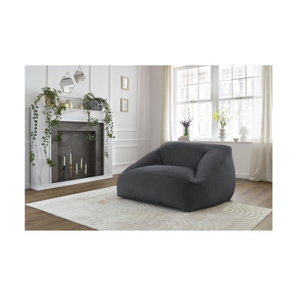 Ciemnoszary worek do siedzenia z imitacji futra Lilibet – Bobochic Paris-image-1