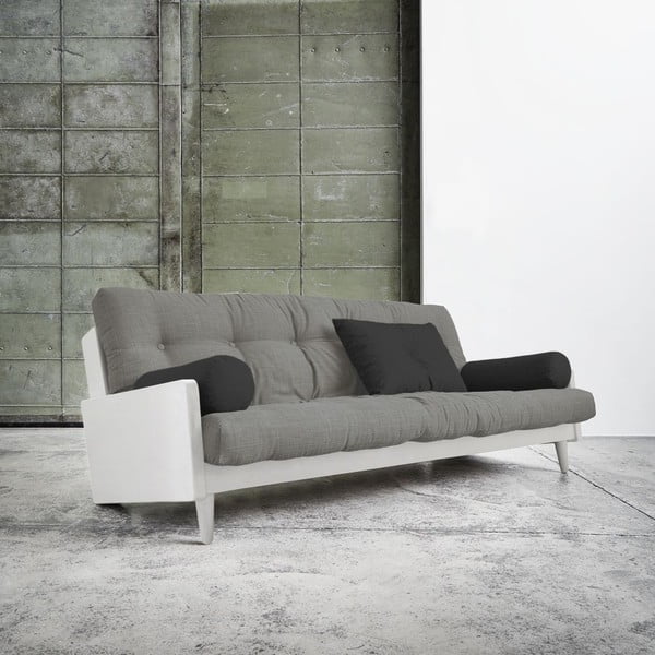 Sofa rozkładana Karup Indie White/Granite Grey/Dark Grey