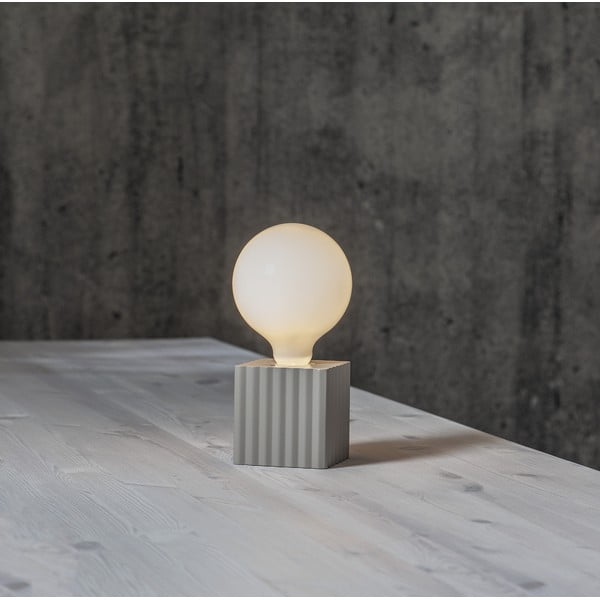 Jasnoszara podstawa lampy 10 cm Box – Star Trading-image-4