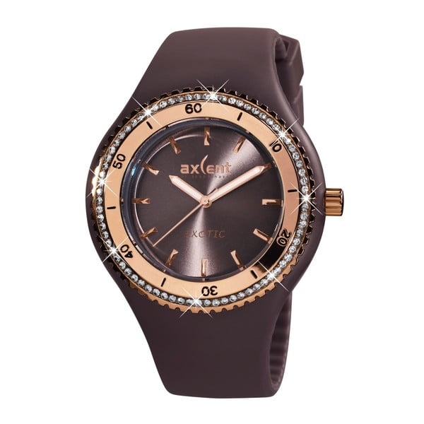 Brązowy zegarek damski Axcent od Scandinavia Exotic