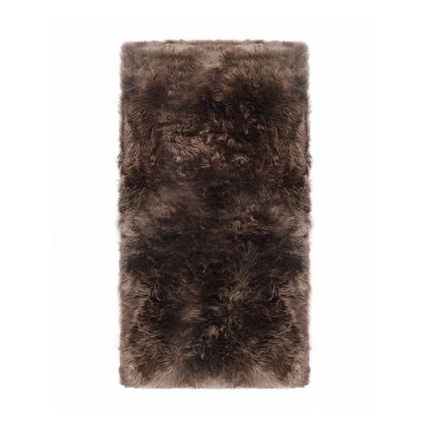 Szarobrązowy dywan z owczej skóry Royal Dream Zealand Natur, 140x70 cm