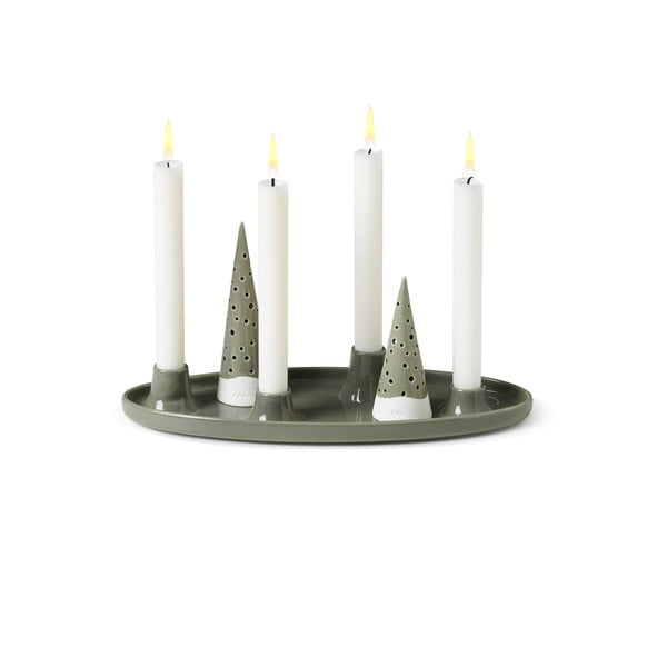 Porcelanowy świecznik ze świątecznym motywem Nobili – Kähler Design-image-2