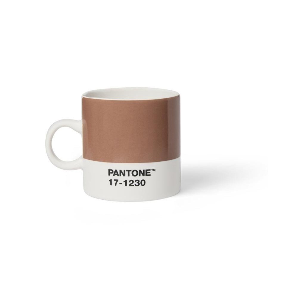 Jasnobrązowy ceramiczny kubek na espresso 120 ml Mocha Mousse 17-1230 – Pantone