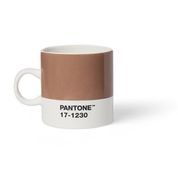 Jasnobrązowy ceramiczny kubek na espresso 120 ml Mocha Mousse 17-1230 – Pantone