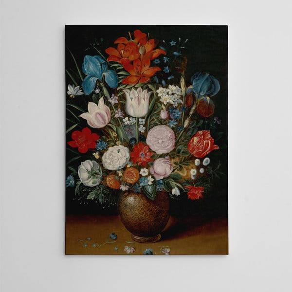 Obraz na płótnie "Martwa natura z kwiatami", 50x70 cm