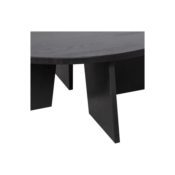 Czarny okrągły stolik ø 90 cm Fries – WOOOD-image-3