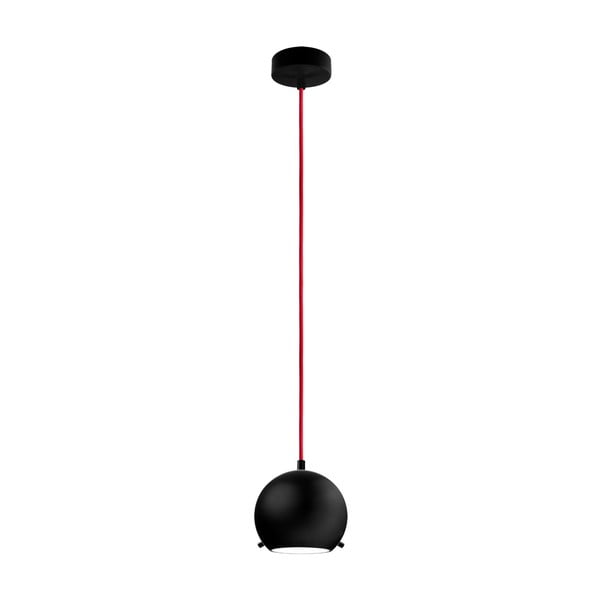 Lampa MYOO, black matte/red/black