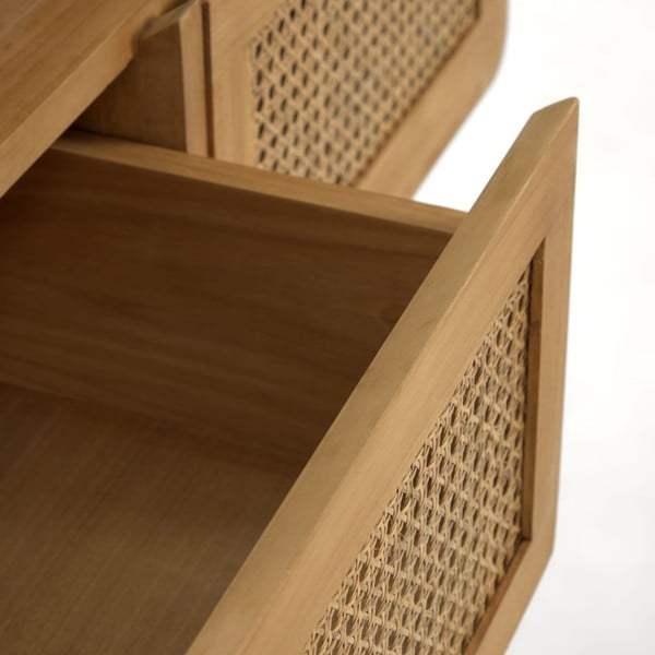 Szafka pod umywalkę z drewna tekowego Kave Home Sabiela-image-2