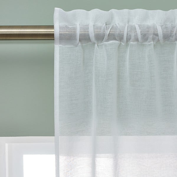 Biała firanka z woalu 140x183 cm Countryside Floral – Catherine Lansfield-image-2