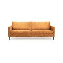Żółta sofa z aksamitnym obiciem Scandic Adagio, szer. 220 cm