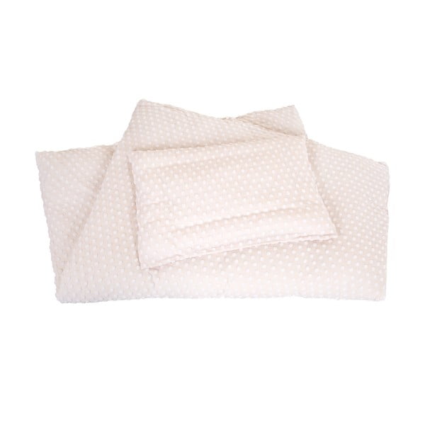 Beżowa pościel dziecięca do łóżeczka z mieszanki bawełny 100x135 cm Frosty Almond – Roba-image-2