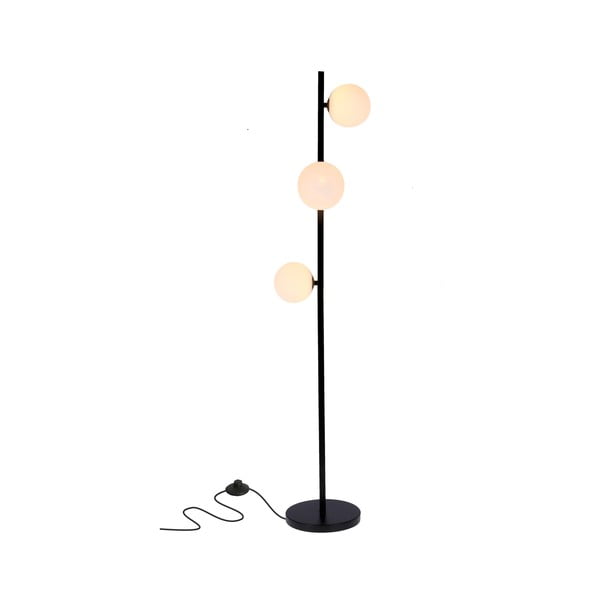 Czarna lampa stojąca (wysokość 150 cm) Kama – Candellux Lighting-image-1