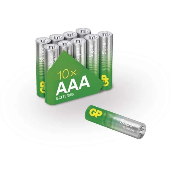 Zestaw 10 baterii alkalicznych EMOS GP Super AAA