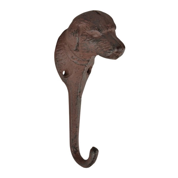 Brązowy metalowy haczyk ścienny Dog – Esschert Design