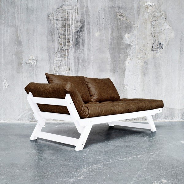 Sofa rozkładana Karup Bebop White/Mocca-image-1