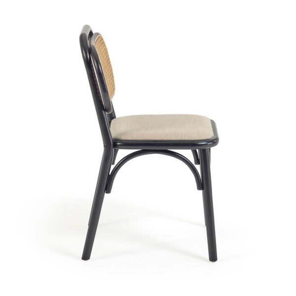 Czarno-beżowe krzesło Doriane – Kave Home-image-4