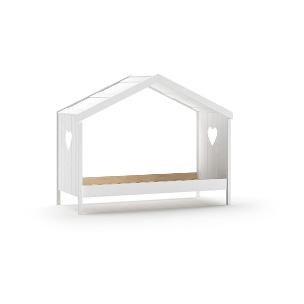 Białe łóżko dziecięce w kształcie domku 90x200 cm Amori – Vipack-image-2