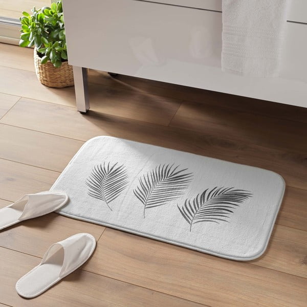 Dywanik łazienkowy w biało-srebrnym kolorze 45x75 cm Orbella – douceur d'intérieur-image-1