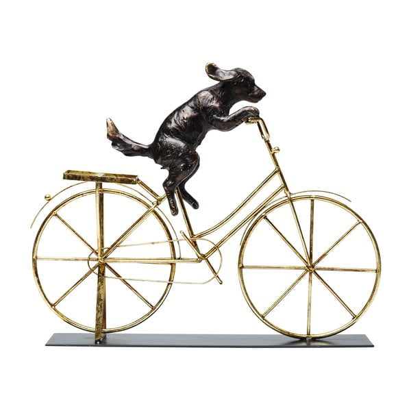 Metalowa figurka Dog with Bicycle – Kare Design