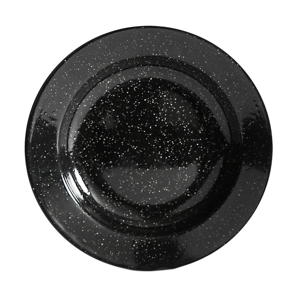 Czarny emaliowany talerz deserowy ø 20 cm Doris – Sagaform