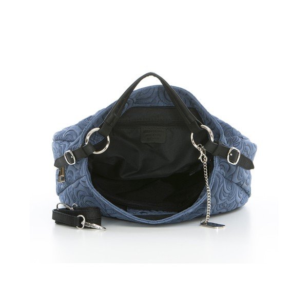 Szaro-niebieska torebka skórzana Anna Morellini Ada-image-3