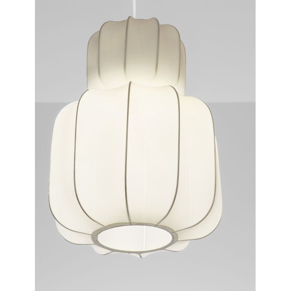 Tekstylna lampa wisząca w matowym białym kolorze ø 28 cm Delina – Nova Luce-image-2