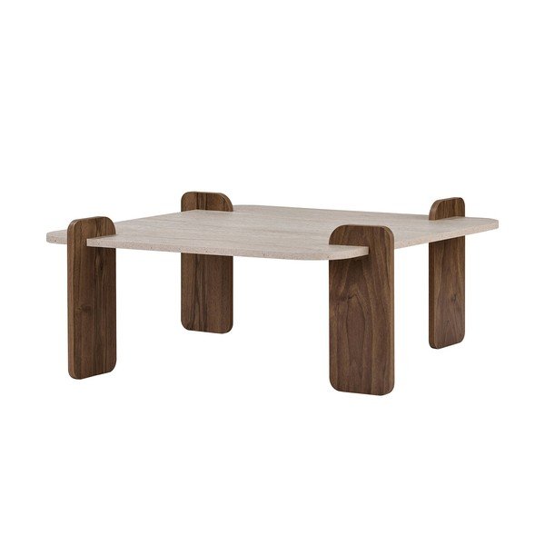 Beżowy stolik 90x90 cm Marais – Nordure