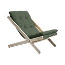 Fotel rozkładany Karup Design Boogie Raw/Olive Green