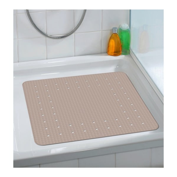 Szarobeżowa antypoślizgowa mata prysznicowa Wenko Mirasol, 54x54 cm-image-2