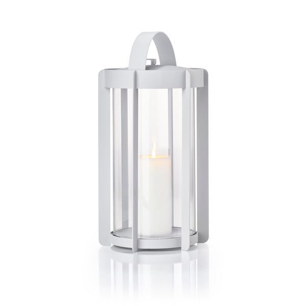 Jasnoszary lampion LED na USB (wysokość 35 cm) Firefly – Zone-image-4