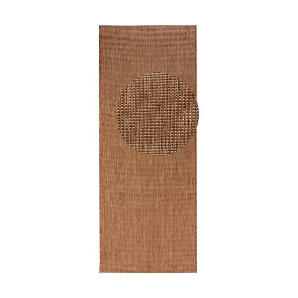 Brązowy chodnik odpowiedni na zewnątrz Bougari Match, 80x200 cm