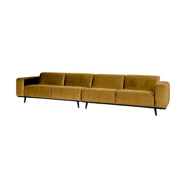 Miodowy aksamitna sofa BePureHome Statement, 372 cm-image-1