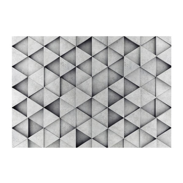 Wielkoformatowa tapeta Bimago Grey Triangle, 400x280 cm