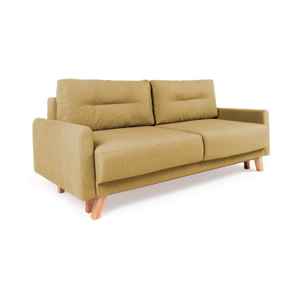 Żółta sofa rozkładana Bonami Selection Pop-image-2