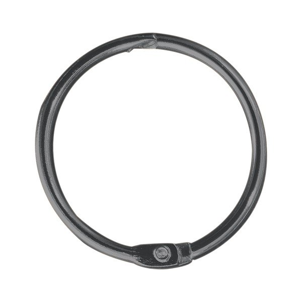 Kółka do zasłony prysznicowej w kolorze matowej czerni zestaw 12 szt. Ringo Small – Spirella