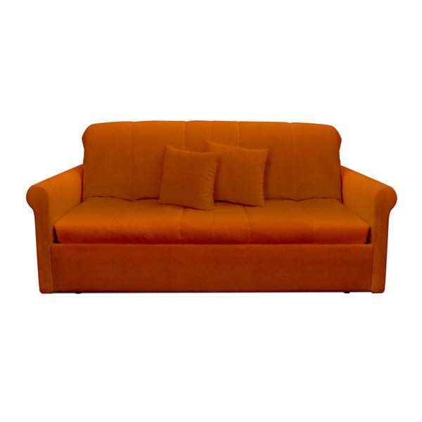 Pomarańczowa rozkładana sofa trzyosobowa 13Casa Greg