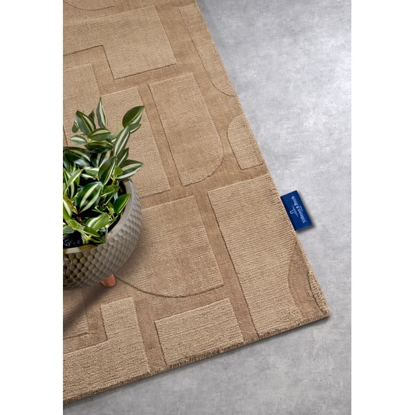 Beżowy wełniany chodnik tkany ręcznie 80x250 cm Alexis – Villeroy&Boch-image-2