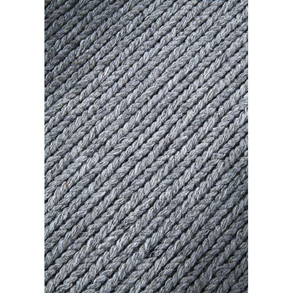 Szary wełniany okrągły dywan tkany ręcznie ø 160 cm Francois – Villeroy&Boch-image-4