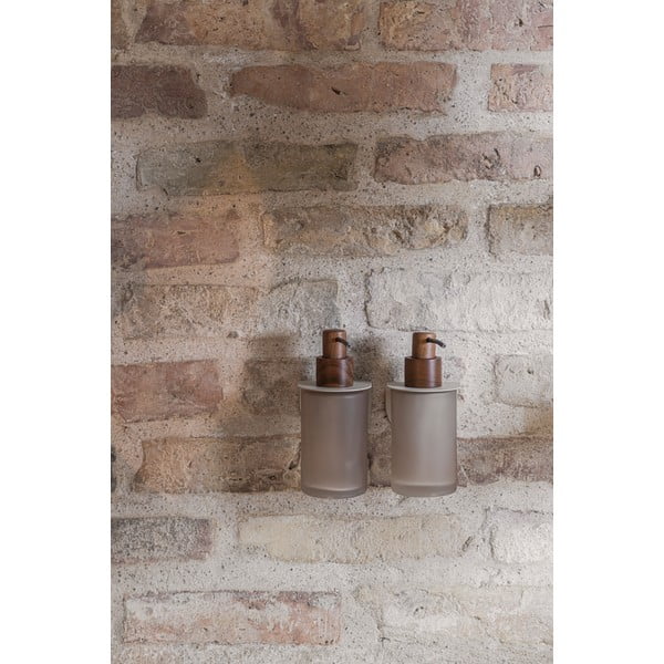 Beżowy szklany dozownik do mydła 280 ml Modest – Mette Ditmer Denmark-image-3