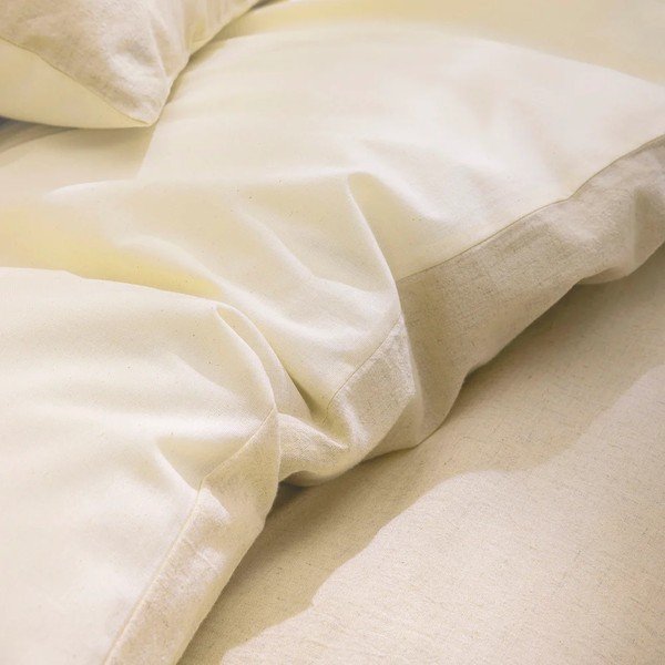 Pościel dwuosobowa z mieszanki lnu 3-częściowa w naturalnym kolorze 240x220 cm Ariane – douceur d'intérieur-image-2