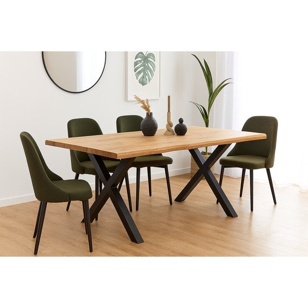 Stół w dekorze dębu 90x160 cm Kora – Bonami Essentials-image-4