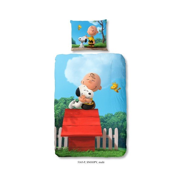 Bawełniana pościel dziecięca Müller Textiel Snoopy House, 140 x 200 cm
