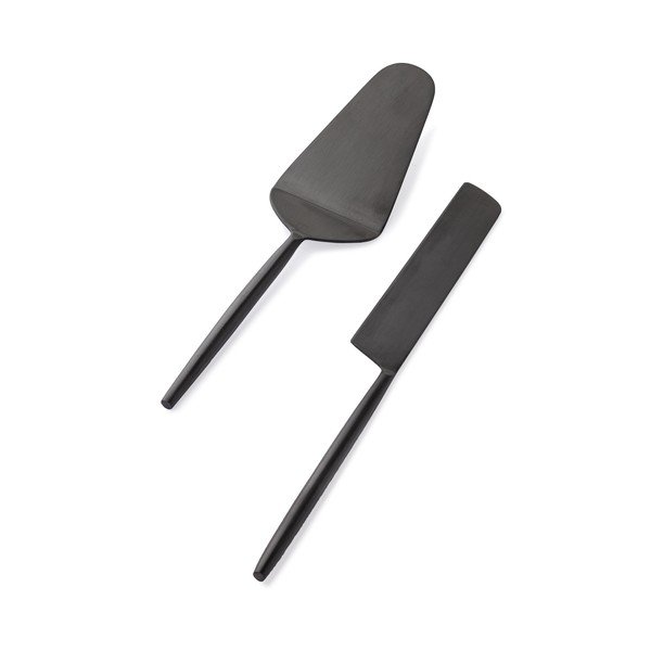 Zestaw noża i łopatki do ciast 2 szt. ze stali nierdzewnej Bronte – Bizzotto-image-1