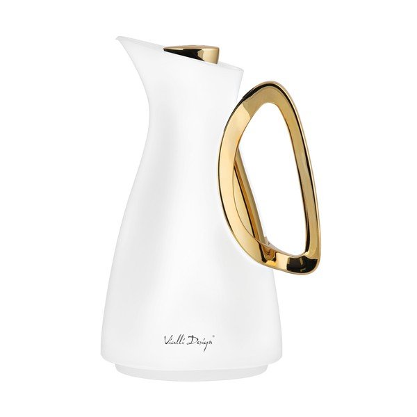 Termos w biało-złotym kolorze 1 l Alessia – Vialli Design