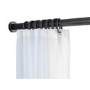 Czarny drążek teleskopowy do łazienki Wenko Luz, dł. 70-115 cm